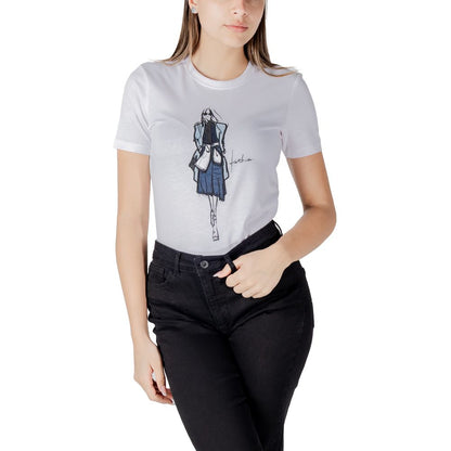 Only White Organic Cotton Long Sleeve T-Shirt