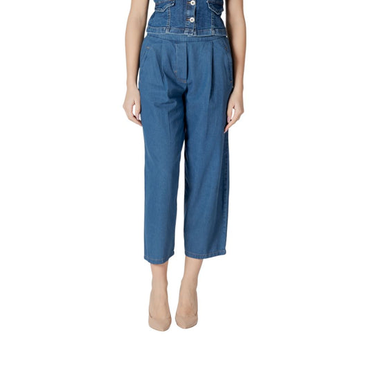 ICHI Blue Cotton Cropped Jeans 1728,71956299936,Blue,Clothing,Cropped Jeans - Jeans Denim - Clothing,ICHI,IT36|XXS,IT38|XS,IT40|S,Jeans Denim - Clothing,New with tags,Women