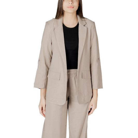 Only Beige Viscose Blazer 1728,71956299936,Beige,Blazers - Suits & Blazers - Clothing,Clothing,IT36|XXS,IT40|S,IT42|M,New with tags,Only,Suits & Blazers - Clothing,Women