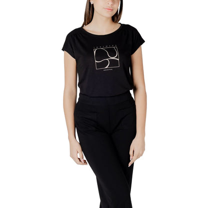 Street One Black Cotton T-Shirt