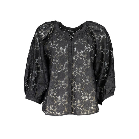 Desigual Black Polyester Shirt