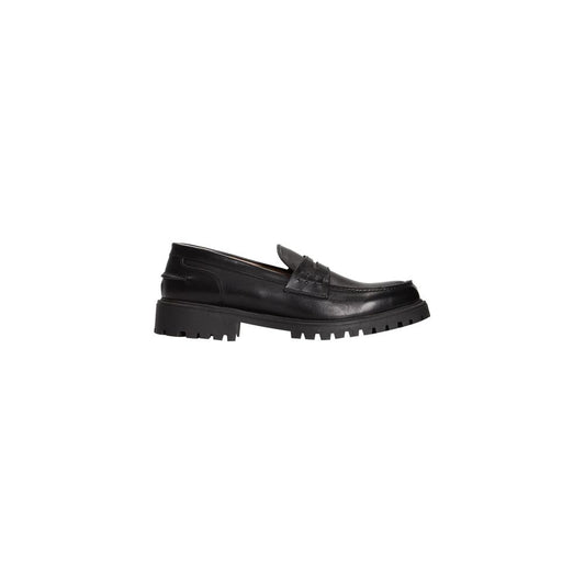 Roberto Pepe Luxury Black Calfskin Men Loafer