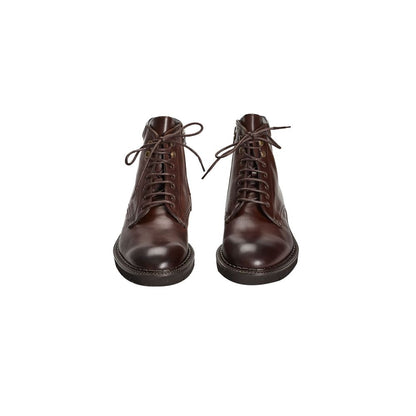 Roberto Pepe Luxury Brown Calfskin Men Boot