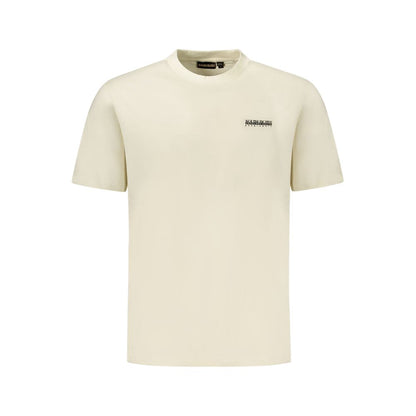 Napapijri Beige Cotton Men T-Shirt
