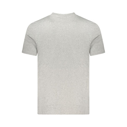 Napapijri Gray Cotton Men T-Shirt
