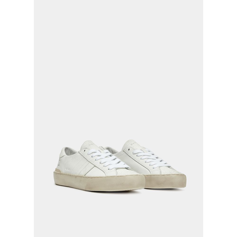 D.A.T.E White Leather Sneaker