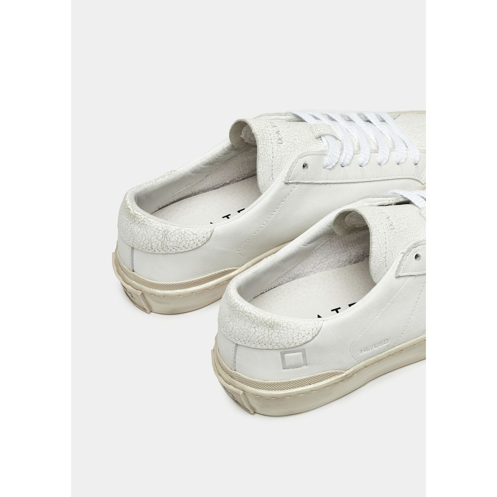 D.A.T.E White Leather Sneaker