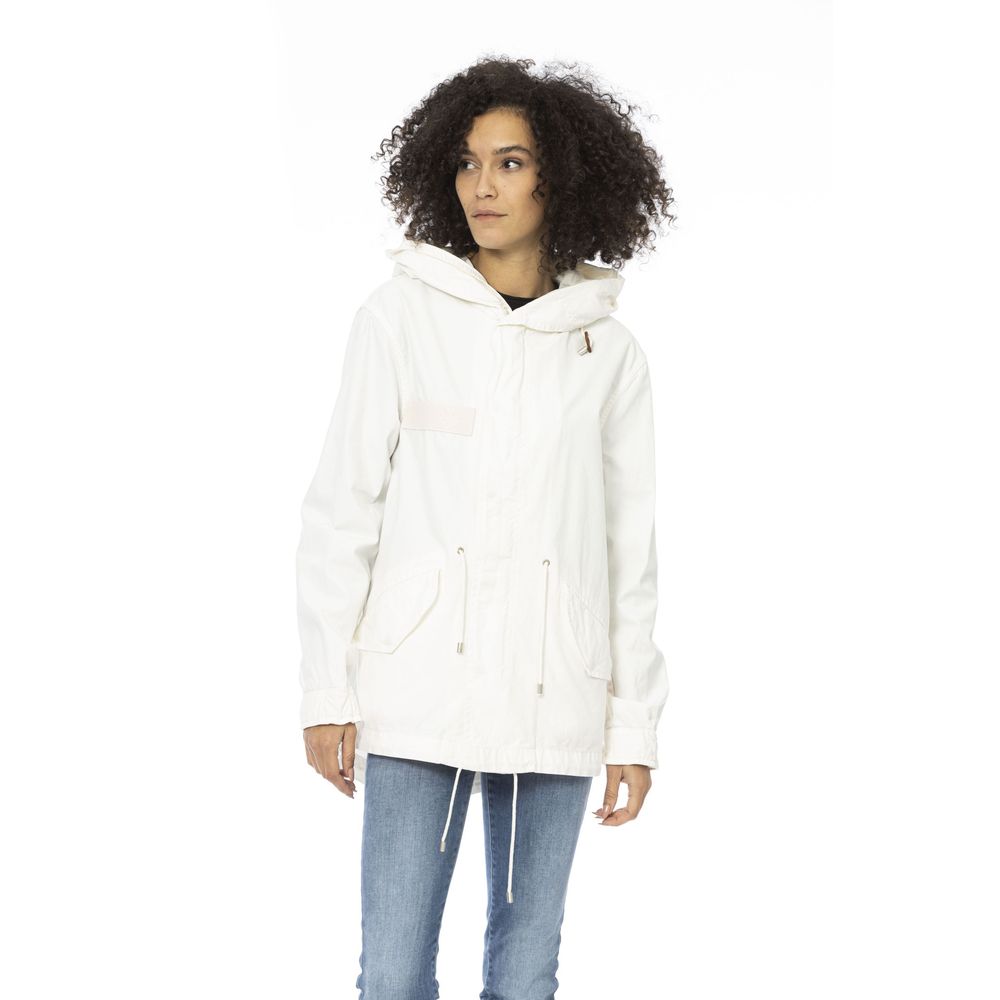 Mr&Mrs Italy White Cotton Women Parka