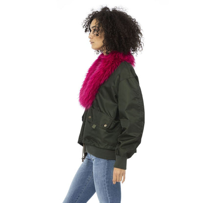 Mr&Mrs Italy Green Polyamide Women Bomber Jacket