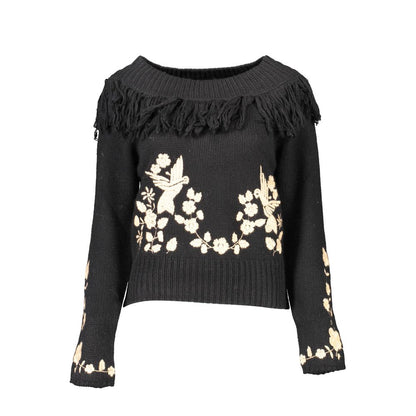 Blugirl Black Viscose Women Sweater1728,67403481248,Black,Blugirl,Clothing,L,M,New with tags,S,Sweaters - Clothing,Sweatshirts - Sweaters - Clothing,Women,XL,XS