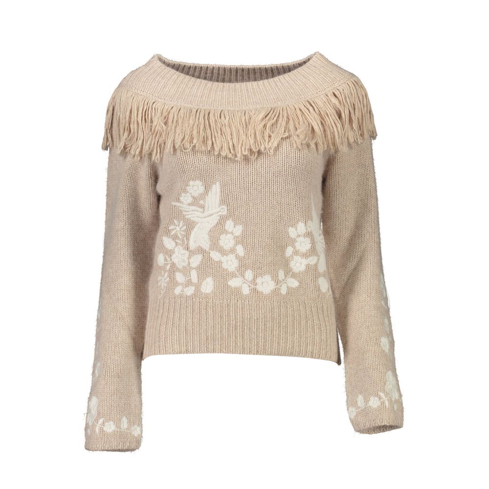 Blugirl Beige Viscose Women's Sweater