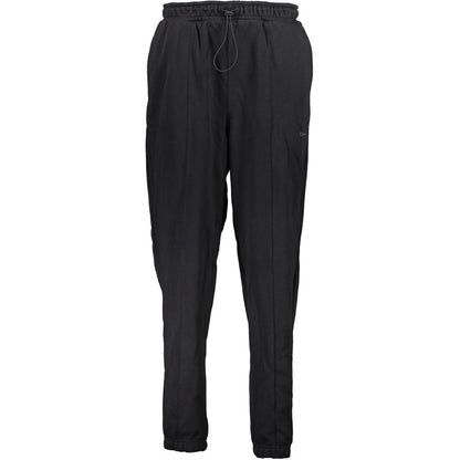 Calvin Klein Black Cotton Women's Sweatpant with elastic waist and ankle cuffs