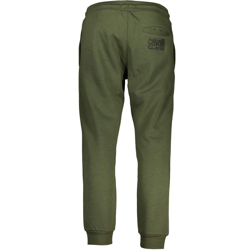 Cavalli Class Green Cotton Pant