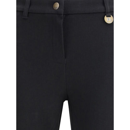 Burberry Black Cotton Casual Pants