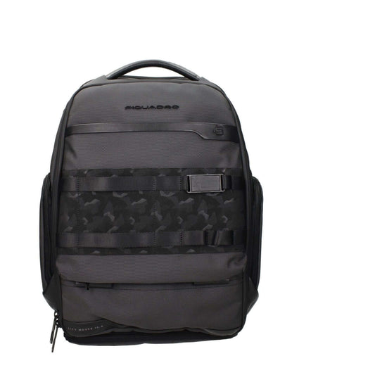 Piquadro Gray Fabric Backpack