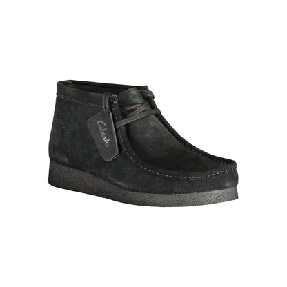 Clarks Nero Leather Men Sneaker