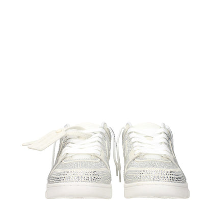 Off-White Beige Leather Low Top Sneakers