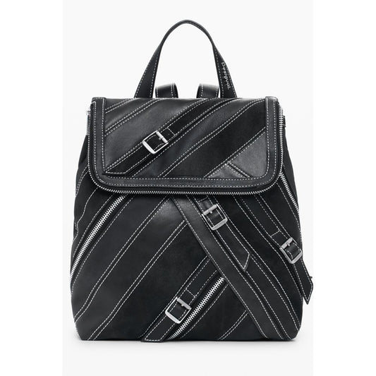 Desigual Black Polyurethane Women Backpack