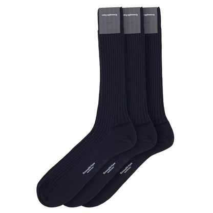 ZEGNA Navy Blue Wool Socks1728,39-40,43-44,45-46,67397976224,Clothing,Men,Navy Blue,New with tags,Socks - Underwear - Clothing,Underwear - Clothing,ZEGNA
