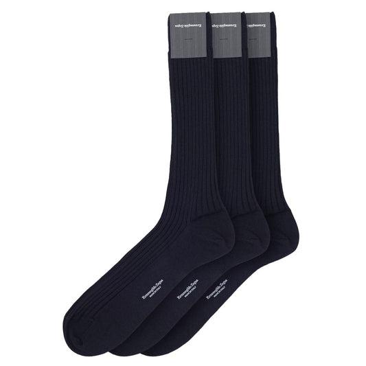 ZEGNA Navy Blue Wool Socks1728,39-40,43-44,45-46,67397976224,Clothing,Men,Navy Blue,New with tags,Socks - Underwear - Clothing,Underwear - Clothing,ZEGNA