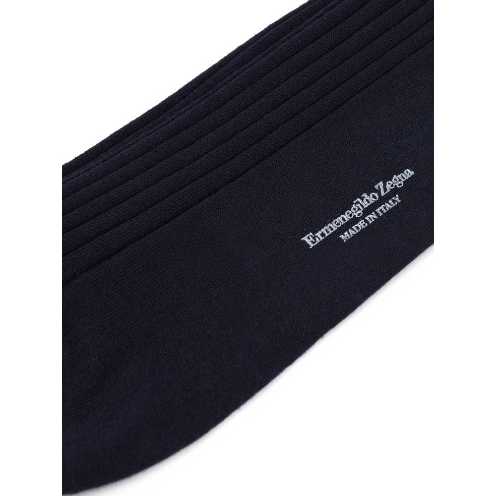 ZEGNA Navy Blue Wool Socks1728,39-40,43-44,45-46,67397976224,Clothing,Men,Navy Blue,New with tags,Socks - Underwear - Clothing,Underwear - Clothing,ZEGNA