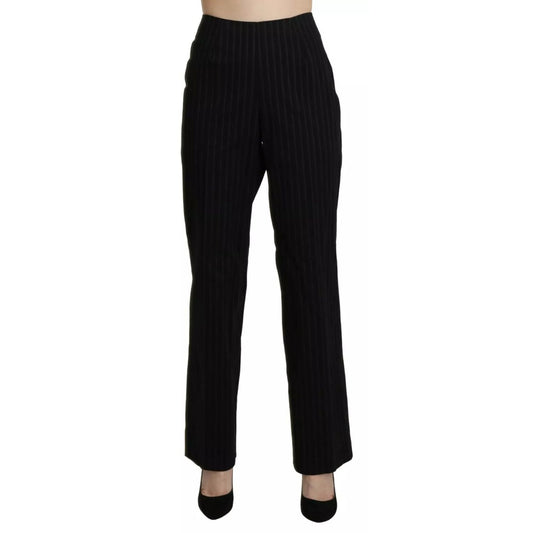BENCIVENGA Black High Waist Straight Dress Trouser Pants1728,67345645728,BENCIVENGA,Black,Casual Pants - Pants - Clothing,Clothing,IT48|XXL,New with tags,Pants - Clothing,Women