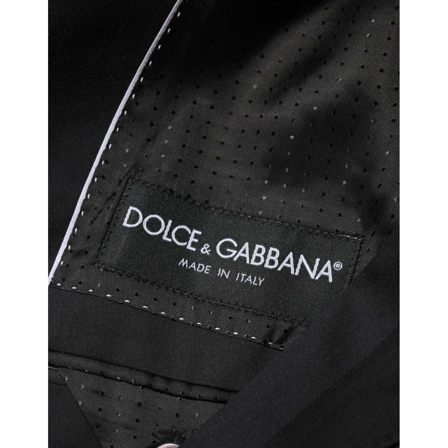 Dolce & Gabbana Black Cotton 2 Buttons Suit Jacket Blazer