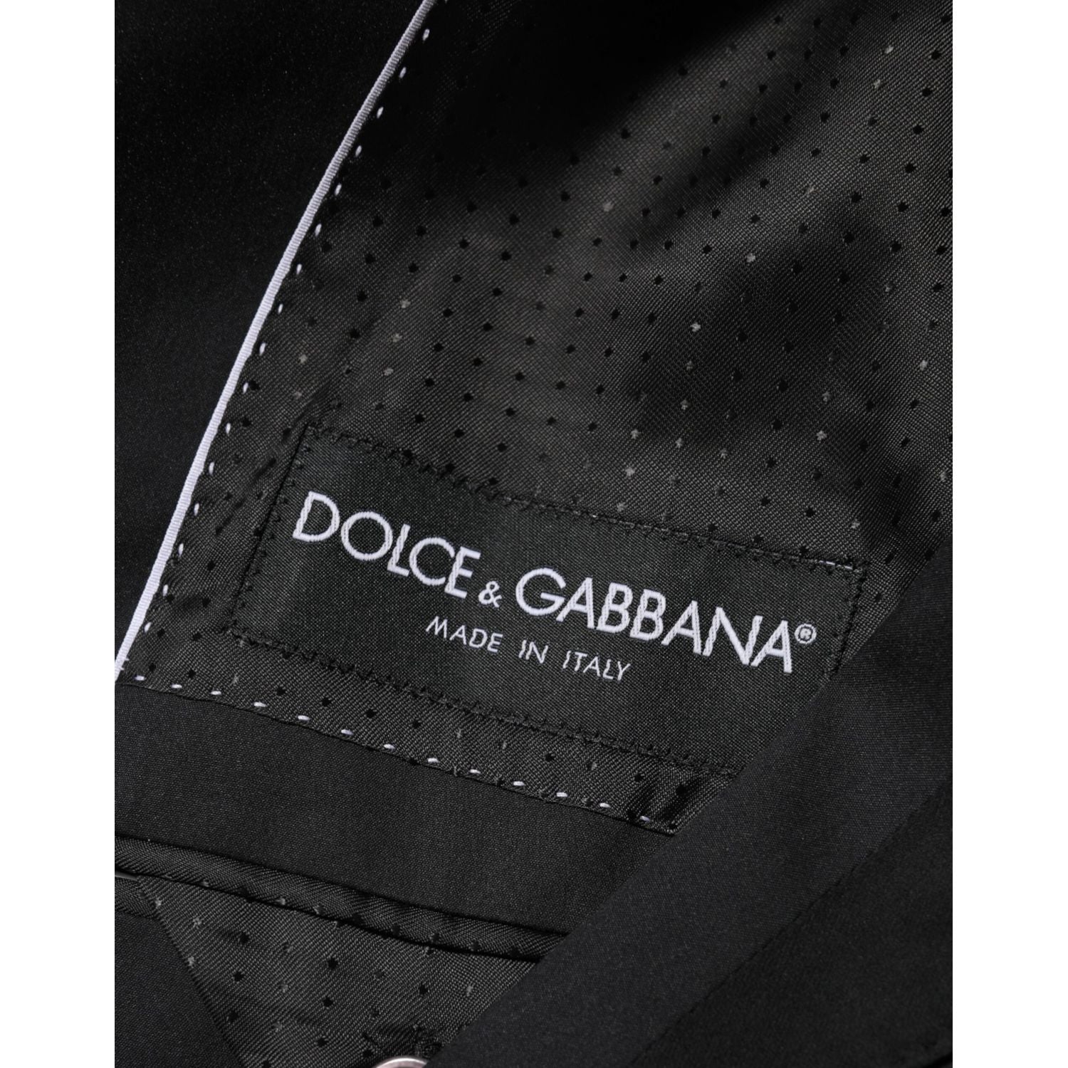 Dolce & Gabbana Black Cotton 2 Buttons Suit Jacket Blazer