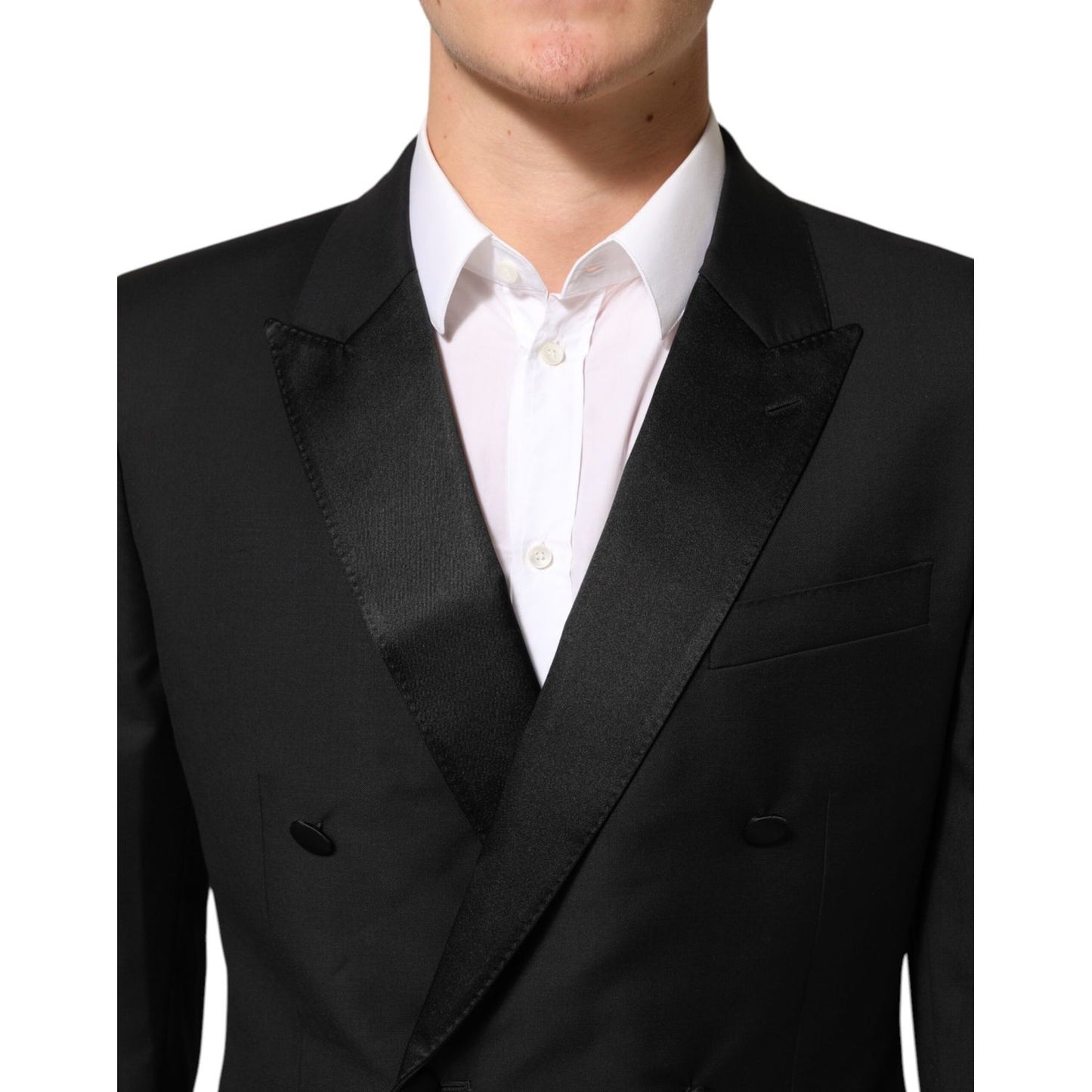 Dolce & Gabbana Black MARTINI Double-Breasted Suit Blazer