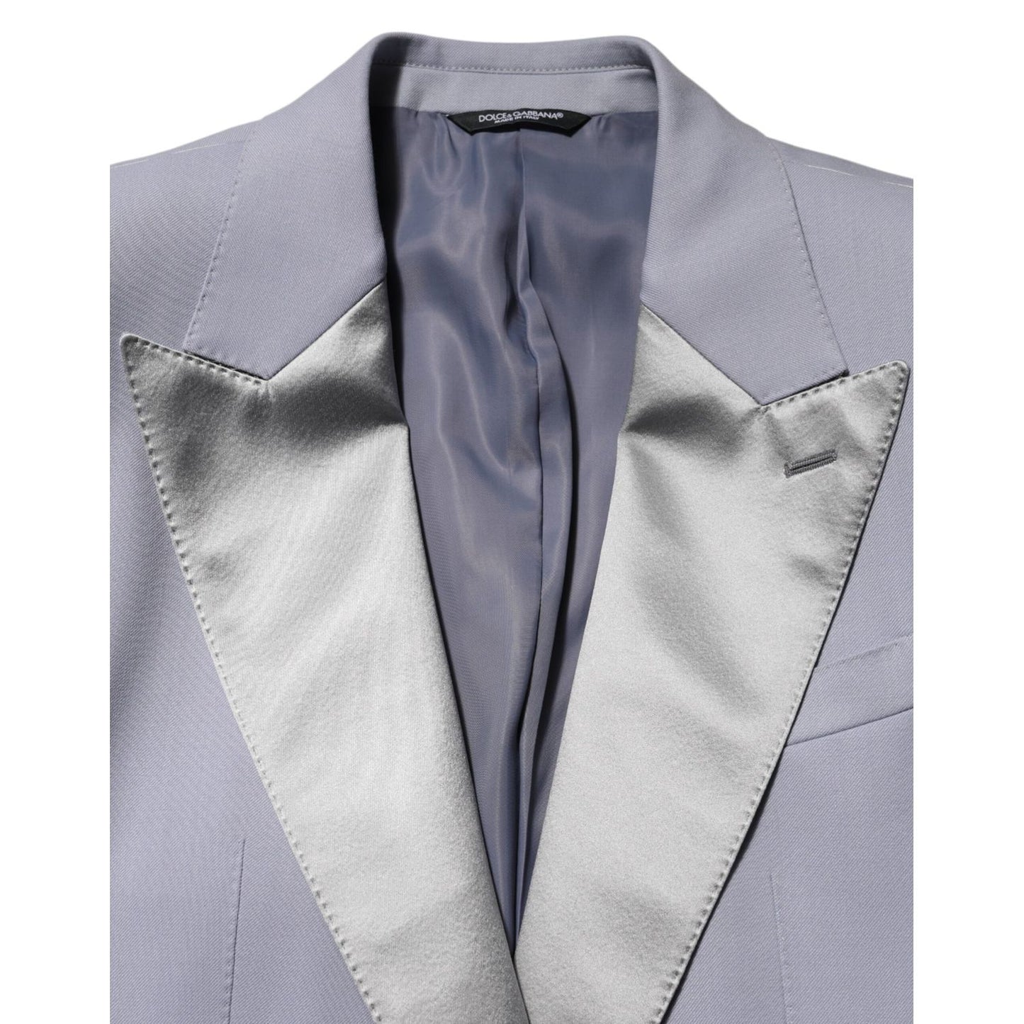 Dolce & Gabbana Gray Wool SICILIA 2 Buttons Men Suit Blazer