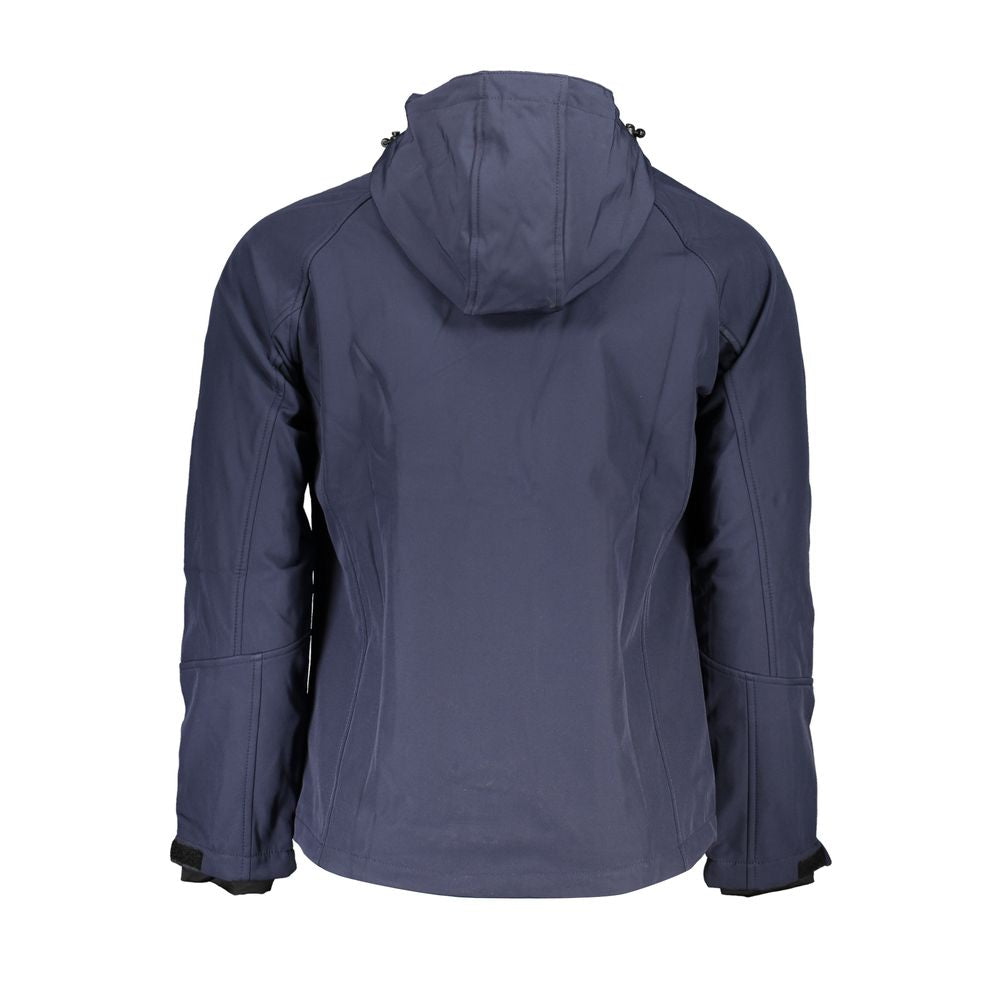 Gianmarco Venturi Blue Polyester Men's Jacket
