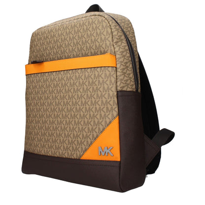 Michael Kors Brown Fabric Backpack 1728,75667636384,Backpacks - Bags,Bags,Brown,Men,Michael Kors,New with tags