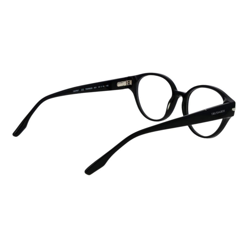 Trussardi Black Acetate Glasses (Frames) 1728,67345776800,Accessories,Black,Glasses (Frames) - Glasses and Sunglasses - Accessories,Glasses and Sunglasses - Accessories,New with tags,Trussardi,Women