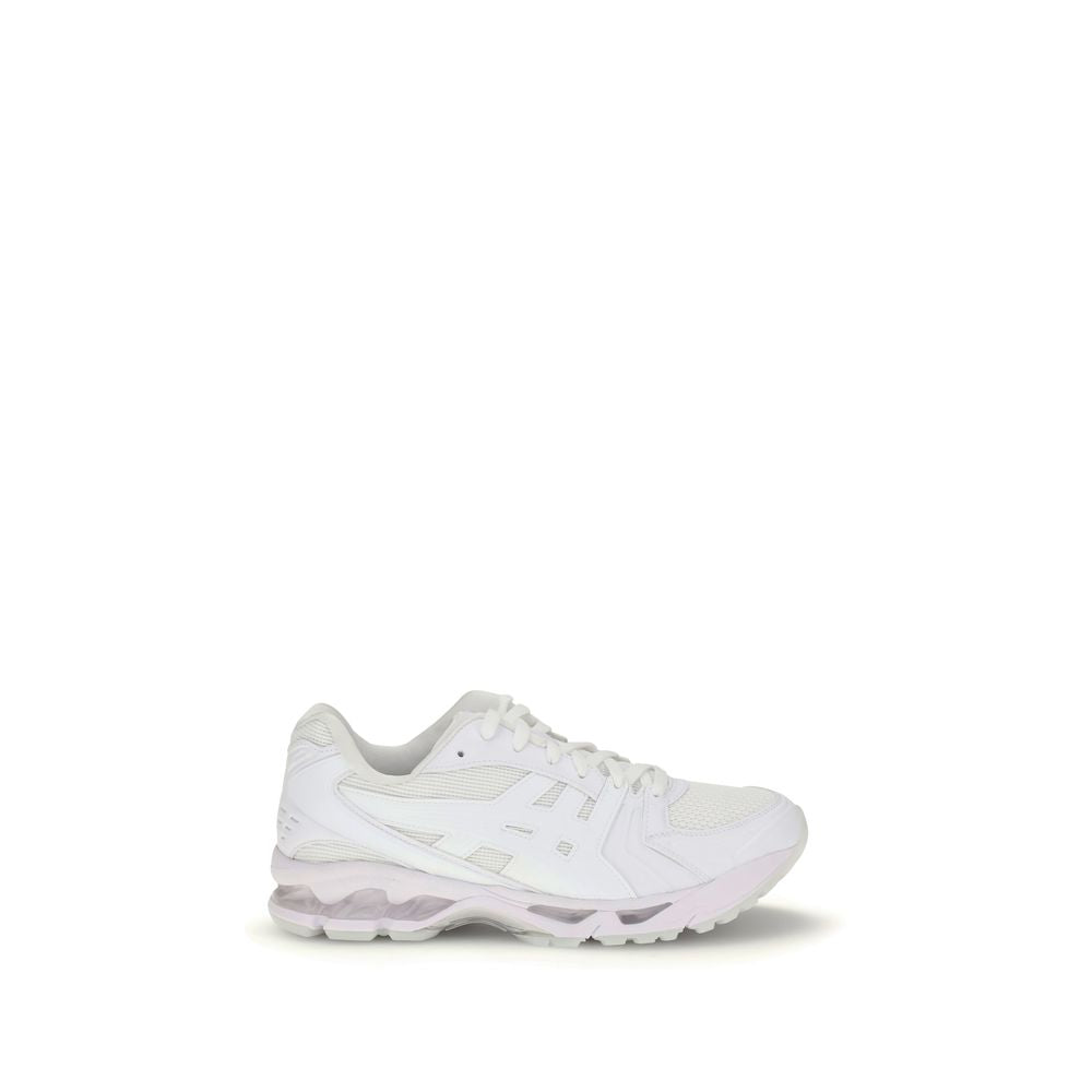 Comme Des Garçons White Polyamide Athletic Sneakers, contemporary lace-up design, minimal elegance, rubber sole, AW25 collection