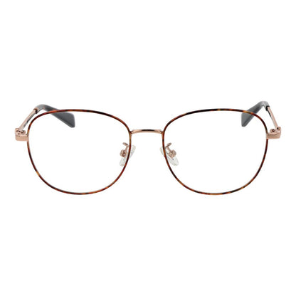 Guess Rose Gold Metal Glasses (Frames) for women with full-rim round style, metal frame, and demo lenses.