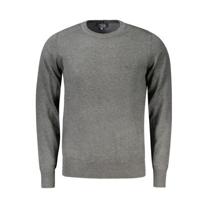 Coveri Moving Grigio Viscosa Men's Long-Sleeved T-Shirt