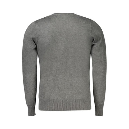 Coveri Moving Grigio Viscosa Men's Long-Sleeved T-Shirt