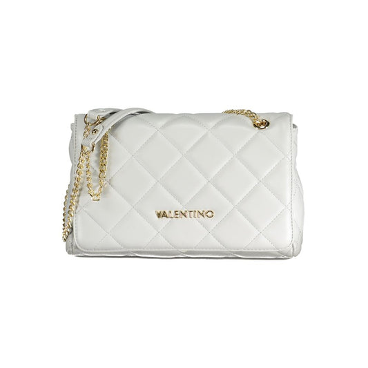 Mario Valentino Gray Polyurethane Women's Bag With Chain Shoulder Handle