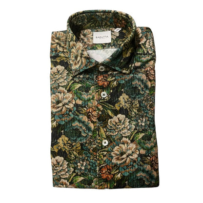 Bagutta Multicolor Cotton Men Shirt1728,67345744032,Bagutta,Clothing,M,Men,Multicolor,New with tags,Pattern - Shirts - Clothing,Shirts - Clothing,XL