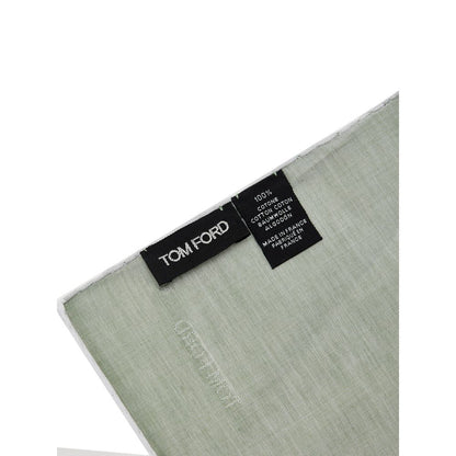 Tom Ford Green Cotton Pocket Square