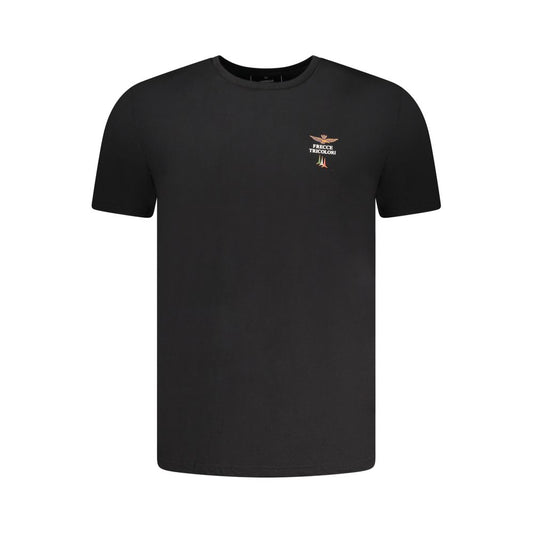 Aeronautica Militare Black Cotton T-Shirt