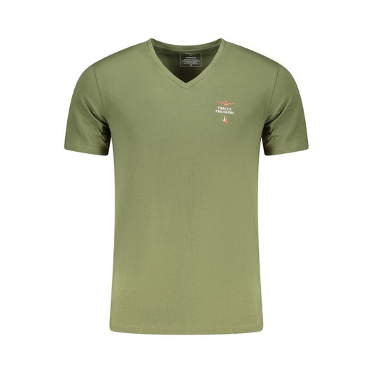 Aeronautica Militare Green Cotton T-Shirt