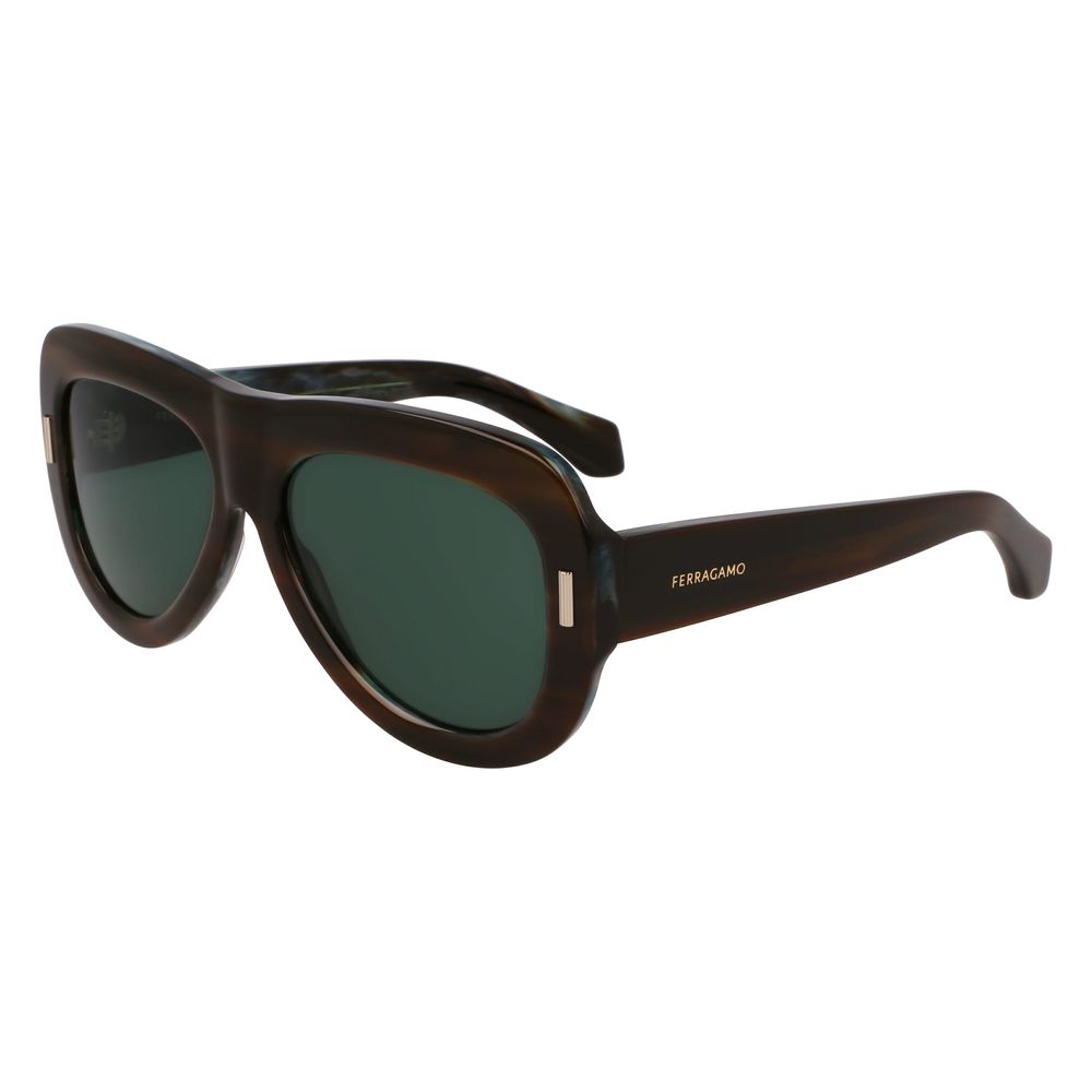 Ferragamo Bicolor Acetate Sunglasses