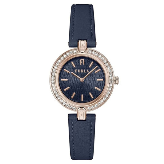 Furla Blue Leather Dress Watch1728,67434610848,Accessories,Blue,Dress Watches - Watches - Accessories,Furla,New with tags,Watches - Accessories,Women