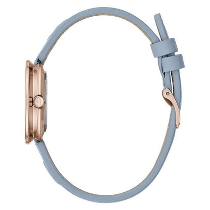 Furla Blue Leather Dress Watch