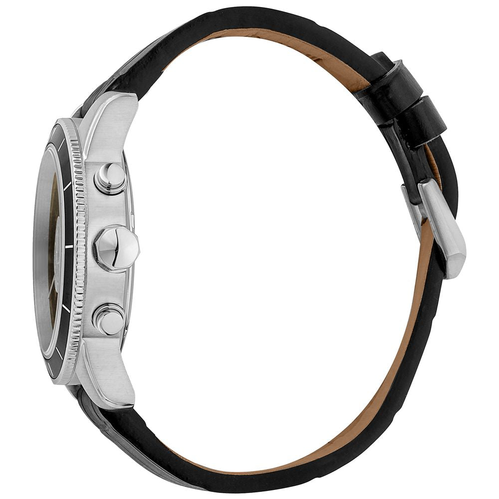 Just Cavalli Black Leather Watch