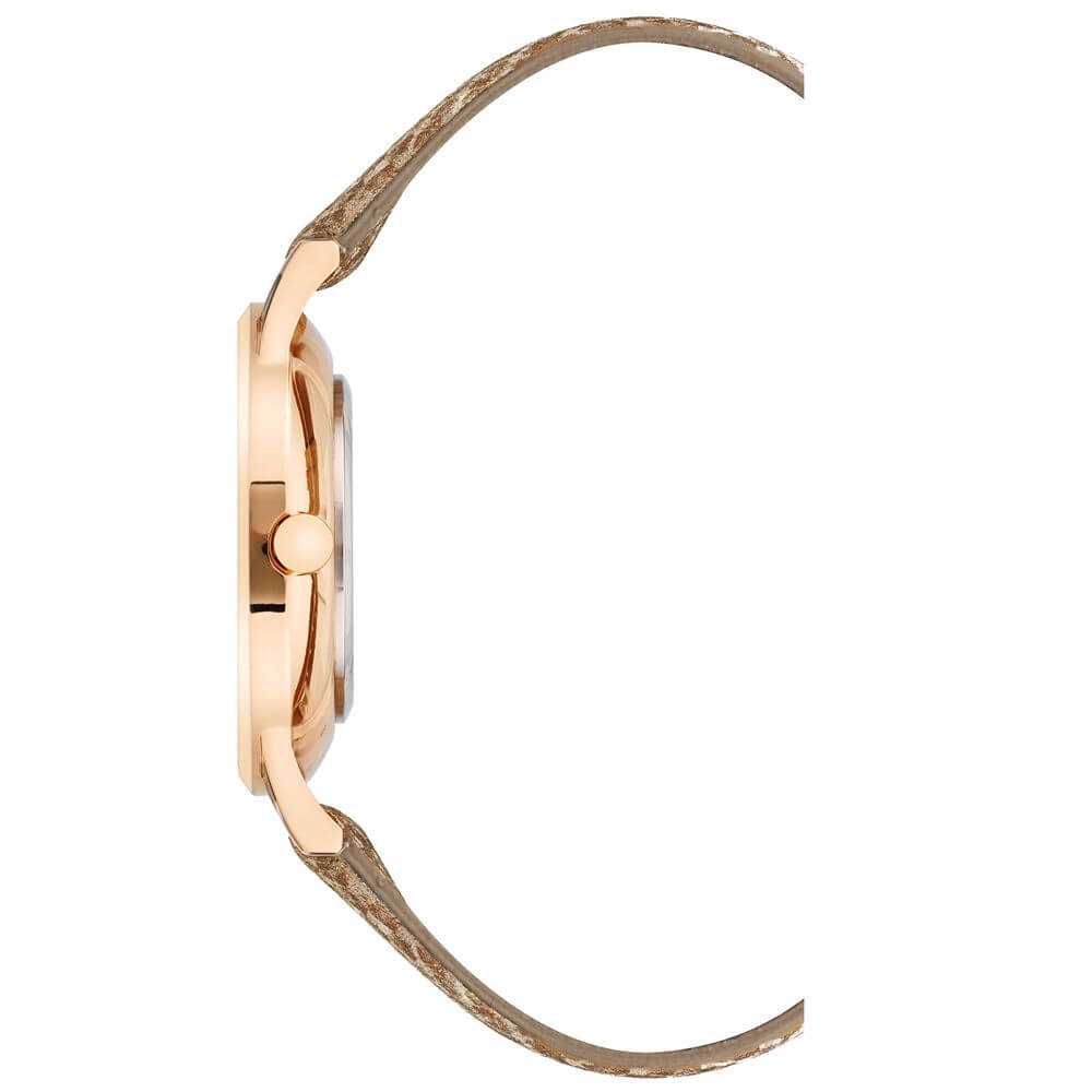 Nine West Multicolor Leather Dress Watch