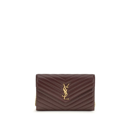 Saint Laurent Bordeaux Calf Leather Bos Taurus Wallet