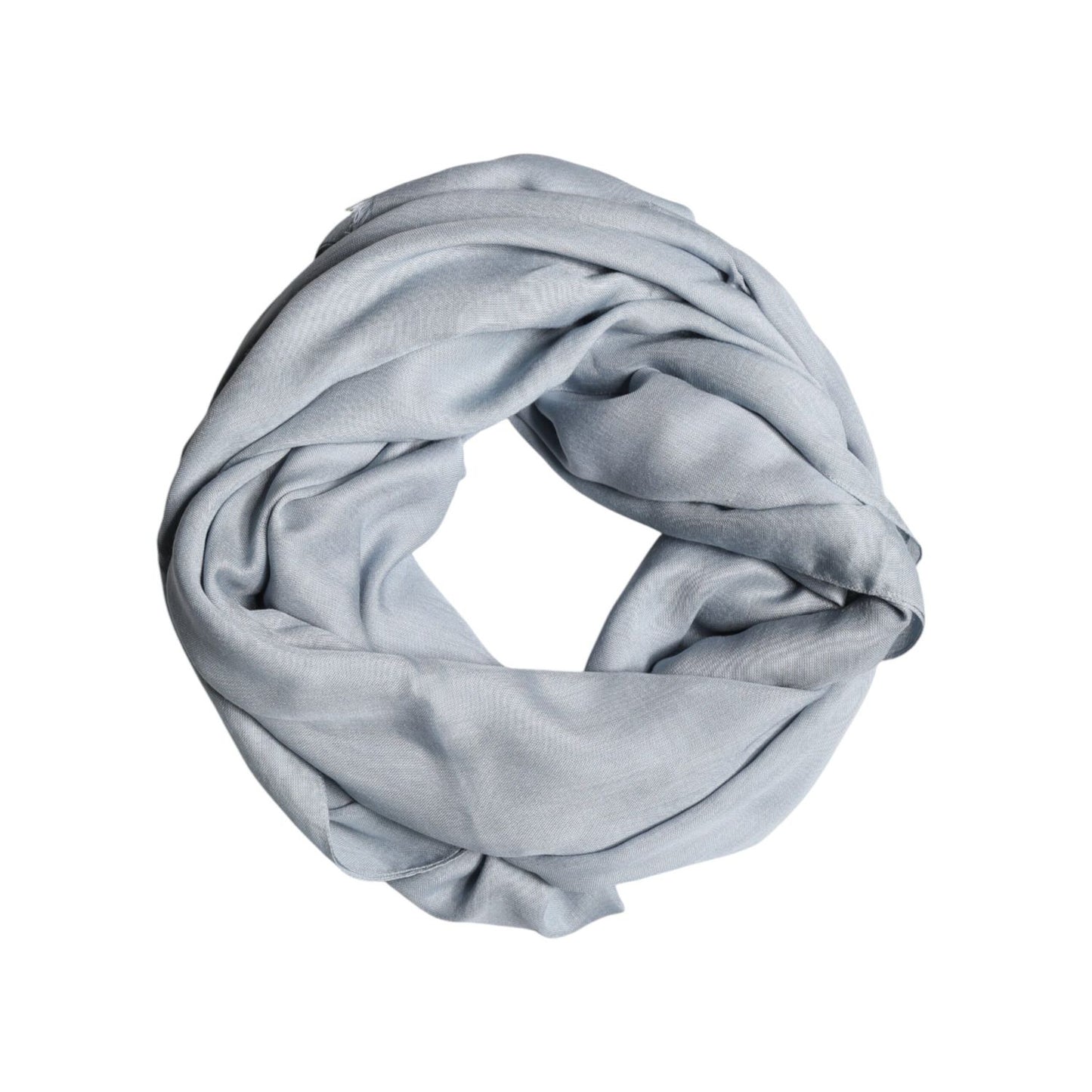 Dolce & Gabbana Light Blue Cashmere Knitted Shawl Scarf