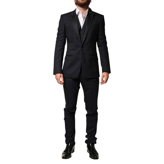 Dolce & Gabbana Black Wool Single Breasted 3 Piece Men Suit1728,67345645728,Black,Clothing,Dolce & Gabbana,IT44 | XS,Material: 03%PL+22%SE+75%WV,Men,New with tags,Suits & Blazers - Clothing,Three-Piece Suits - Suits & Blazers - Clothing